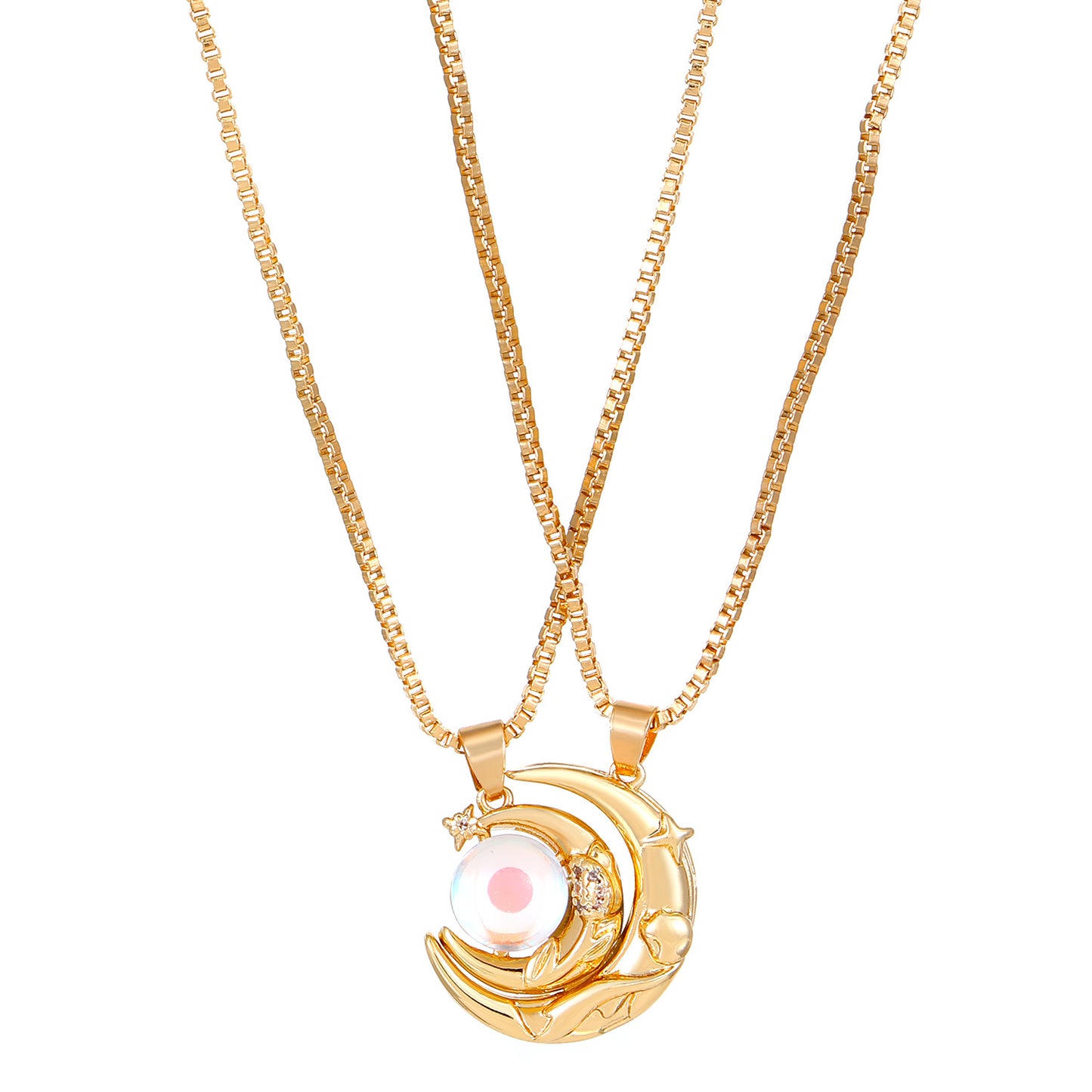 Elegant Charming Diamond Sun Moon Female Rings