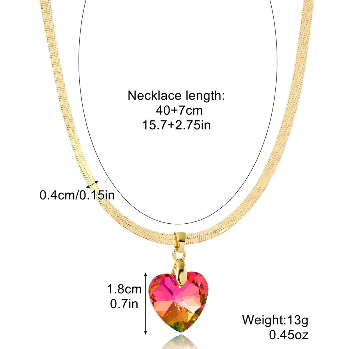 Women's Light Luxury Minority Snake Bones Chain Double Layer Twin Necklace