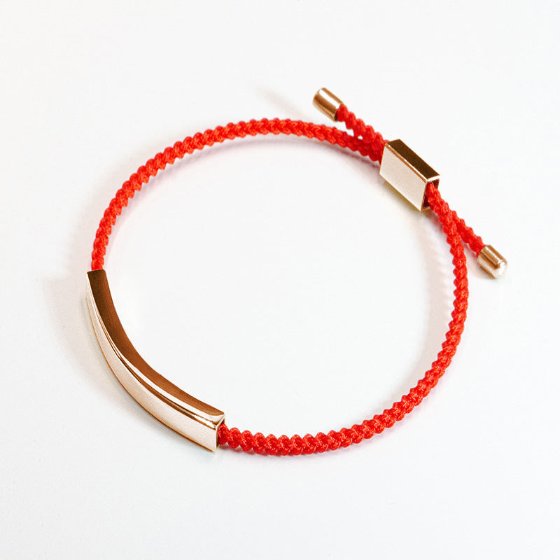 Steel Engraved Hollow Tube Couple Adjustable Inspirational Bracelets