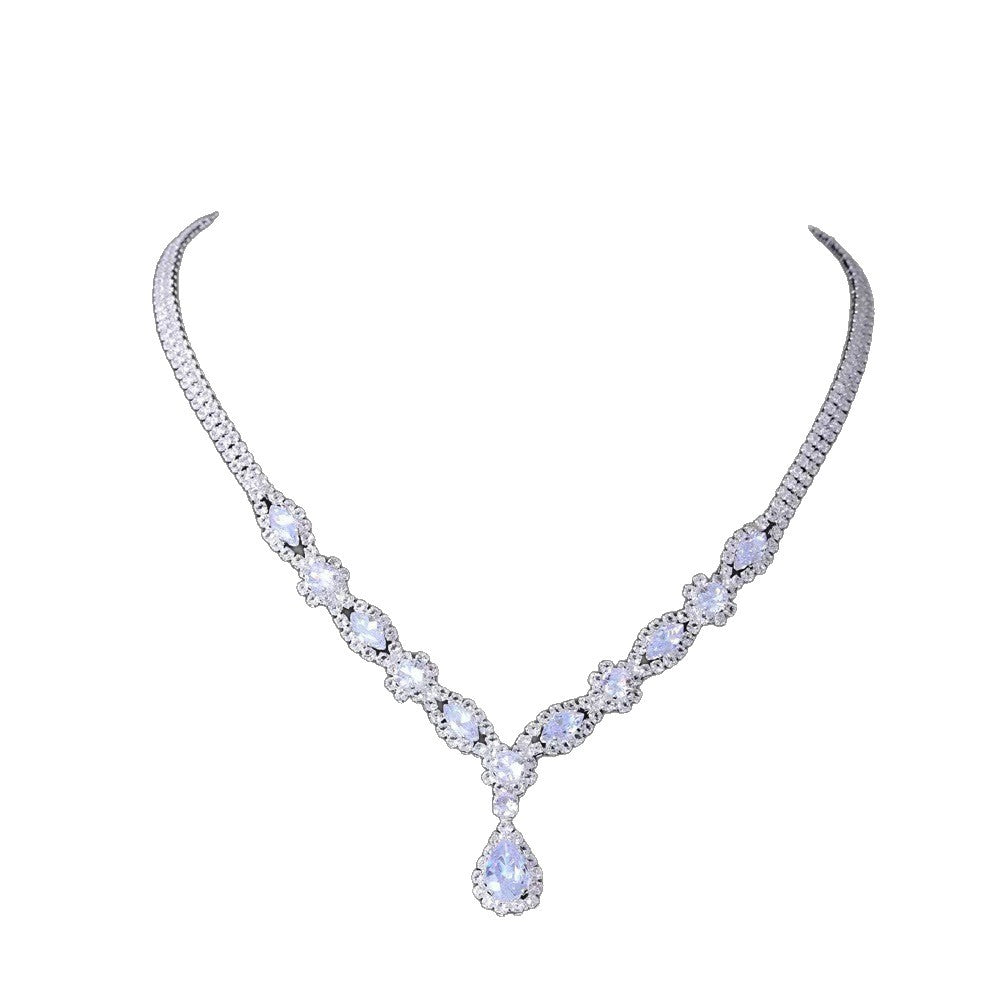 Fashion Zircon Rhinestone Entry Lux Elegant Earrings