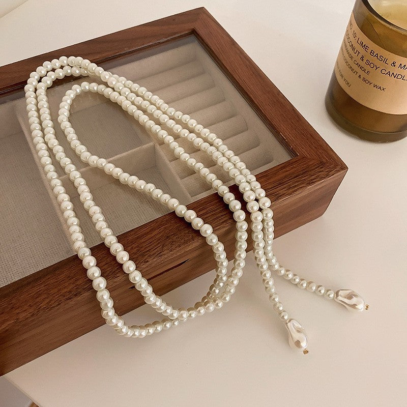 Women's Oversized Pearl Minimalist Design Clavicle Chain Necklaces