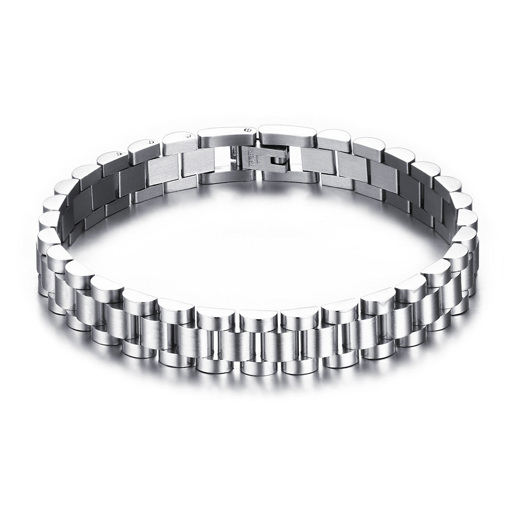 Attractive Innovative Stainless Steel Strap Couple Bracelets
