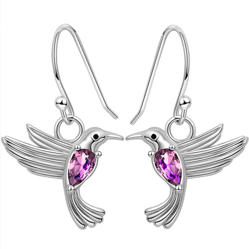 Wild Micro Inlaid Zircon Ear Hook Earrings