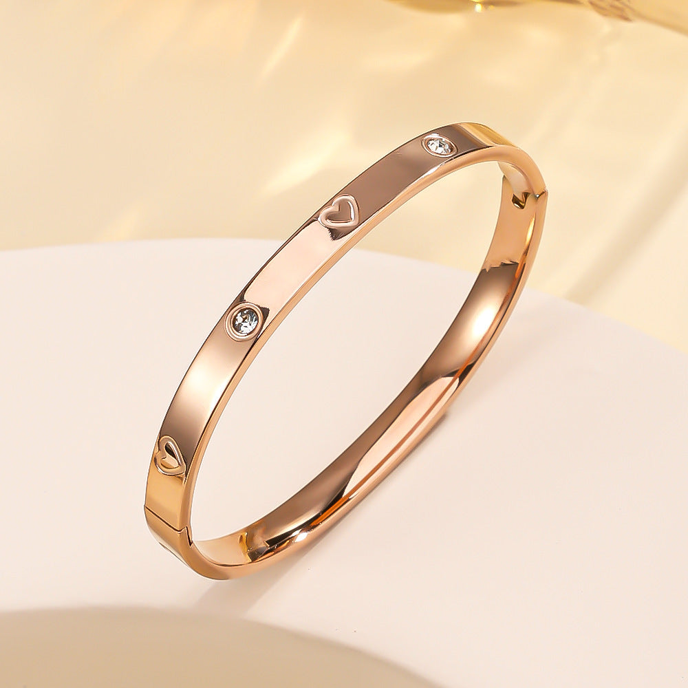 Titanium Steel Stainless Real Gold Furnace Bracelets