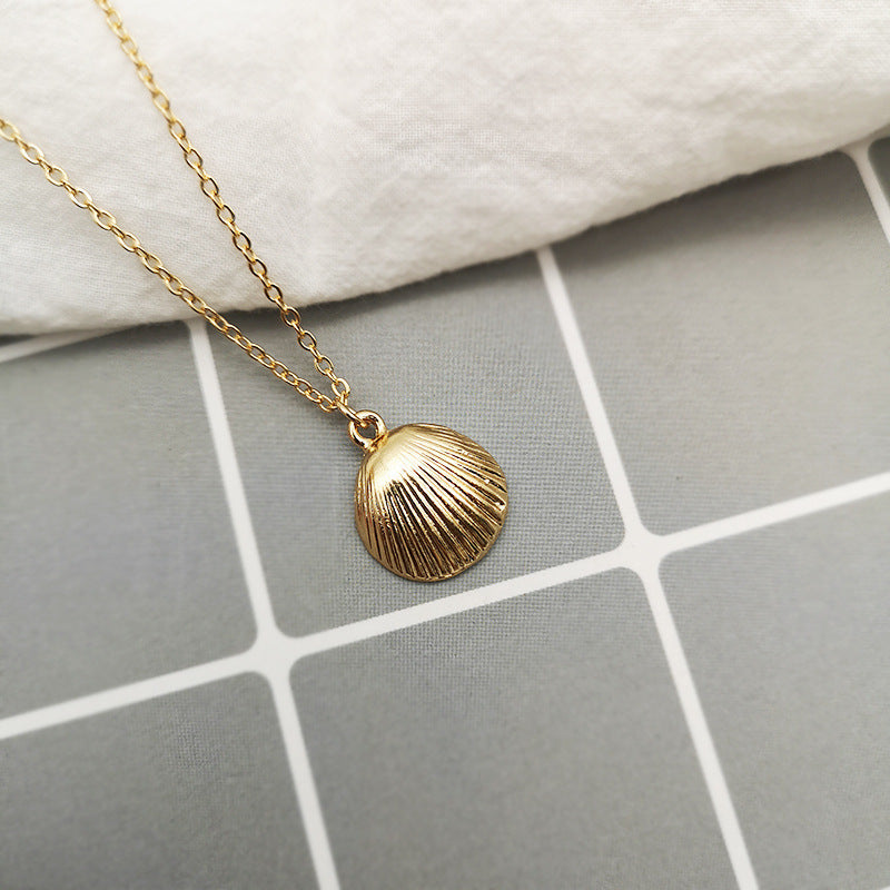 Summer Alloy Shell Exaggerated Personalized Marine Necklace