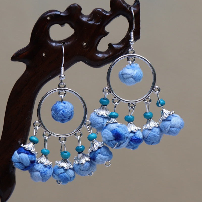 Yunnan National Style Travel Gift Dali Earrings