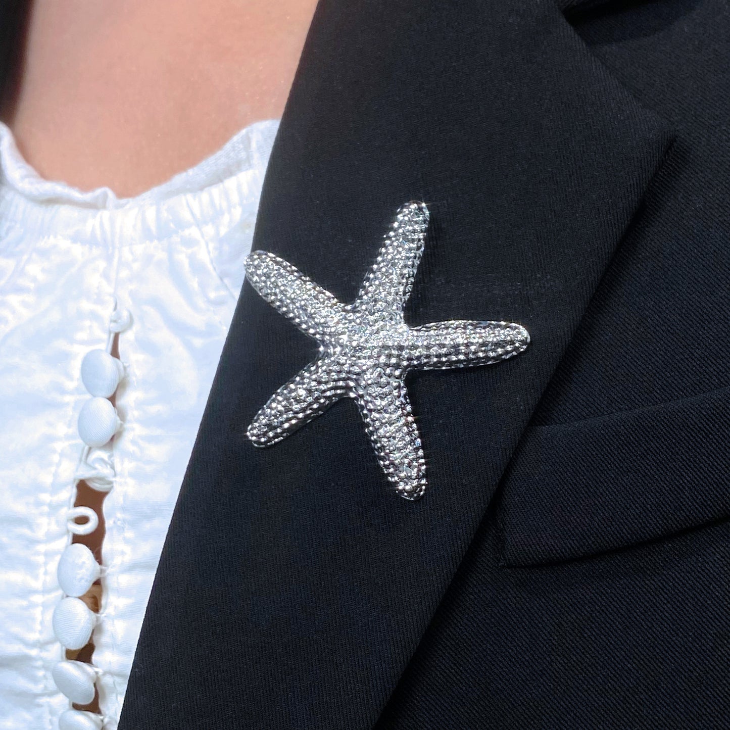 Beach Double Layer Starfish Three-piece Fashion Suit Female Summer Earrings