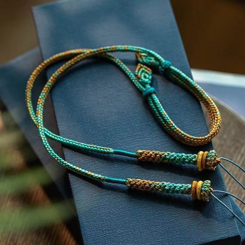 Women's & Men's Clavicle Chain Horizontal Wear Beeswax Tibet Necklaces