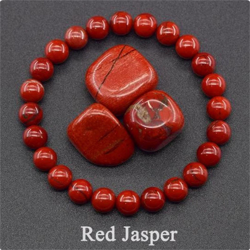 Red Green Treasure Amethyst Sunstone Lapis Lazuli Tiger Eye Handmade Bracelets
