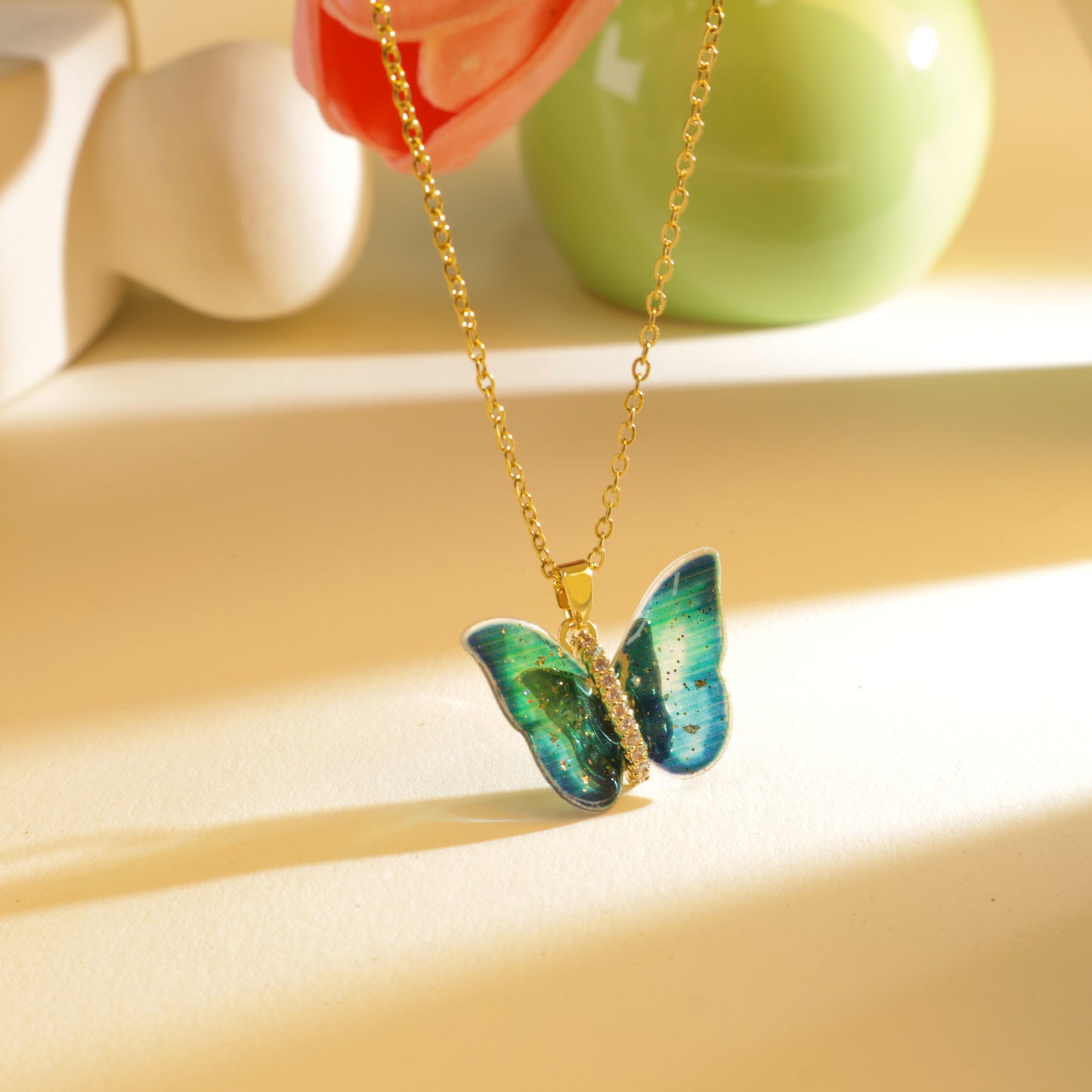 Women's Artificial Butterfly Fashionable Clavicle Chain Accessories Necklaces