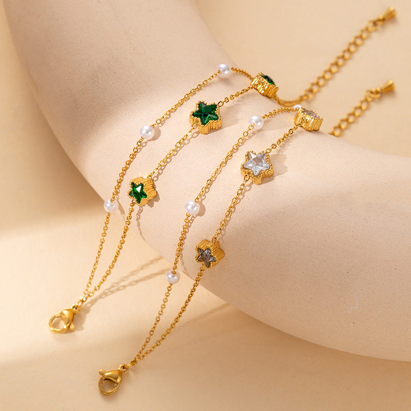 Women's Steel Fashion Retro Titanium High-grade Simple Graceful Bracelet