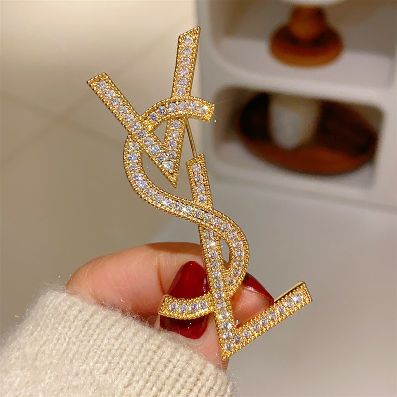 Women's & Men's Simple Versatile Senior Decoration Elegant Business Brooches