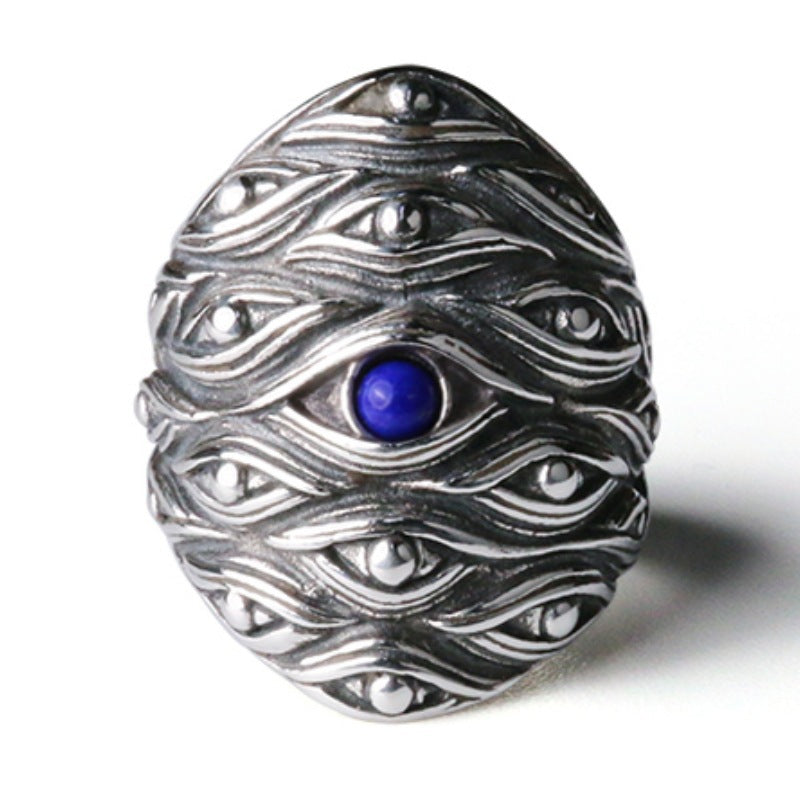 Men's Design Sense Niche Retro Personalized Index Ring