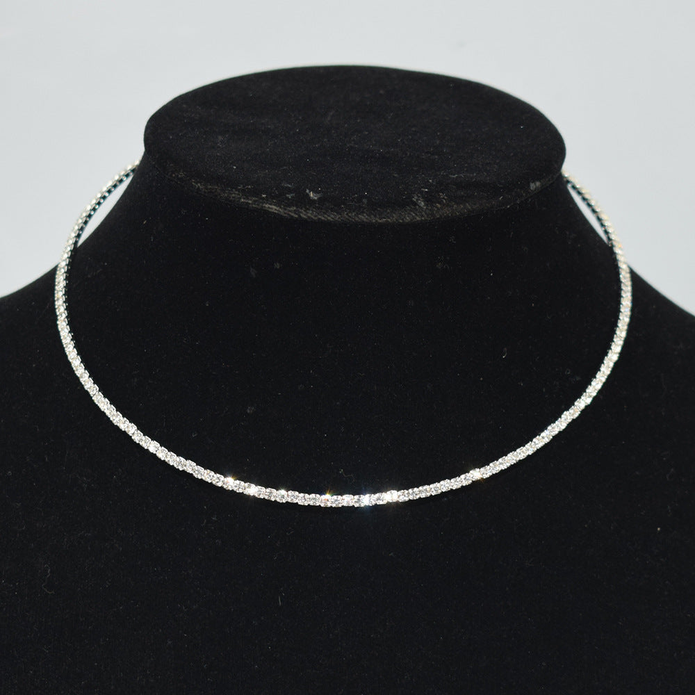 Fashion Single-layer Rhinestone Bride Wedding Dress Collar
