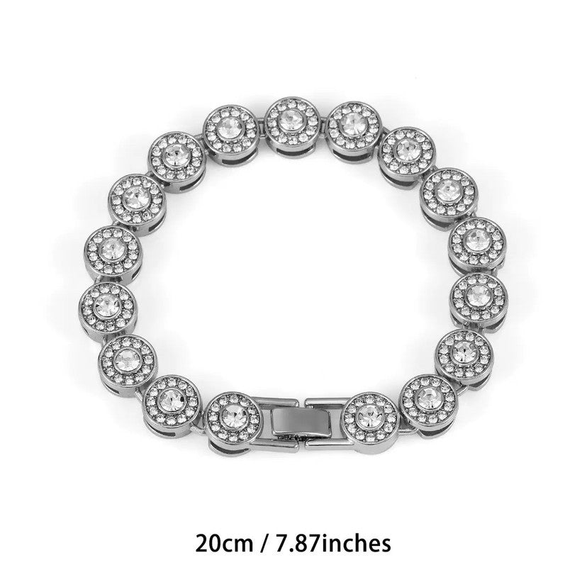 Women's & Men's Cuban Link Chain Hip Hop Alloy Affordable Luxury Bracelet