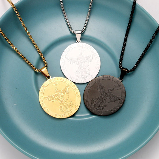 Women's Male Female Personality Fashion Medal Temperament Necklaces