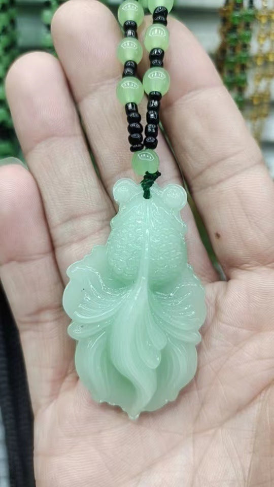 Jade Bamboo Graceful Fashionable Personalized Clothing Necklaces
