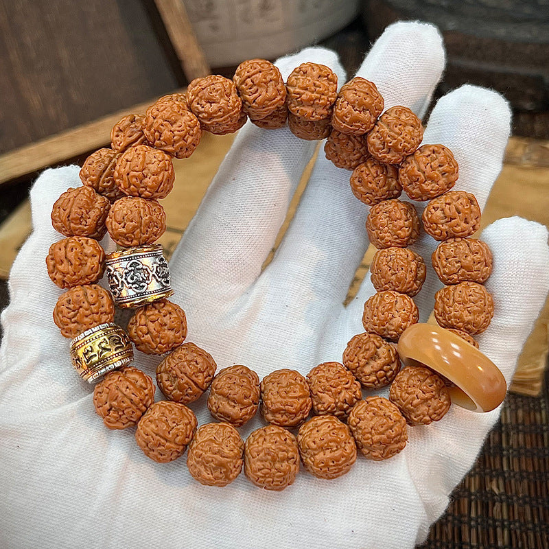 Men's Rosary Hand Toy High Oil Density Straight Cut Vajra Live Bracelet