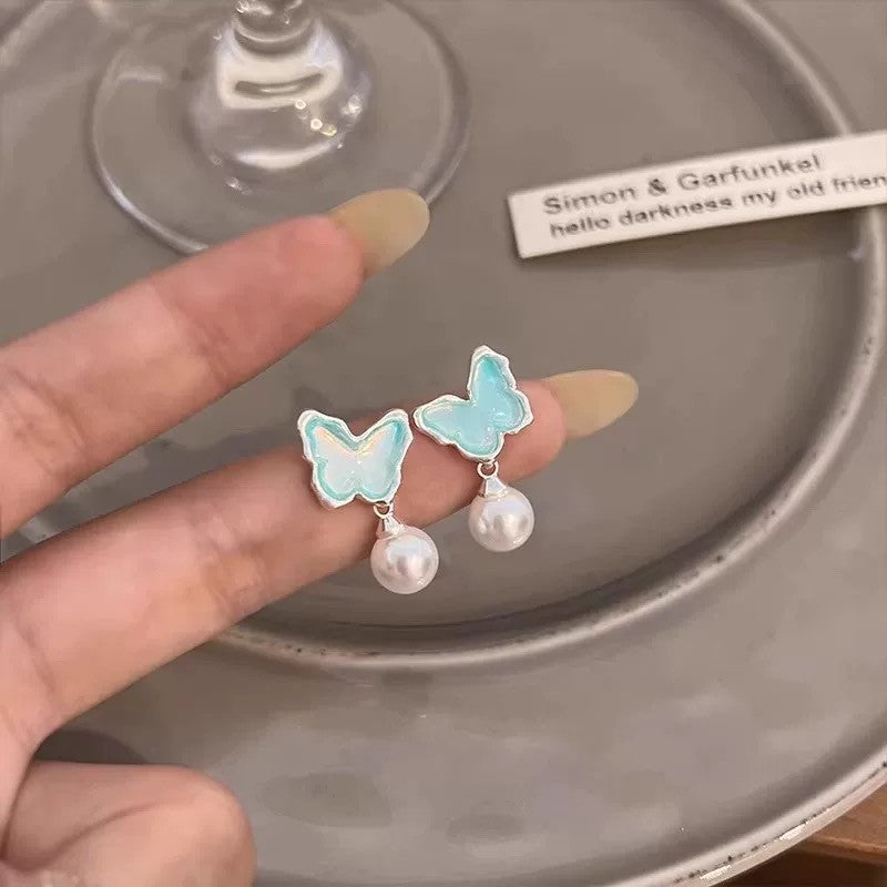Women's Sparking Zirconium Pearl Light Luxury High-grade Unique Beautiful Stud Earrings