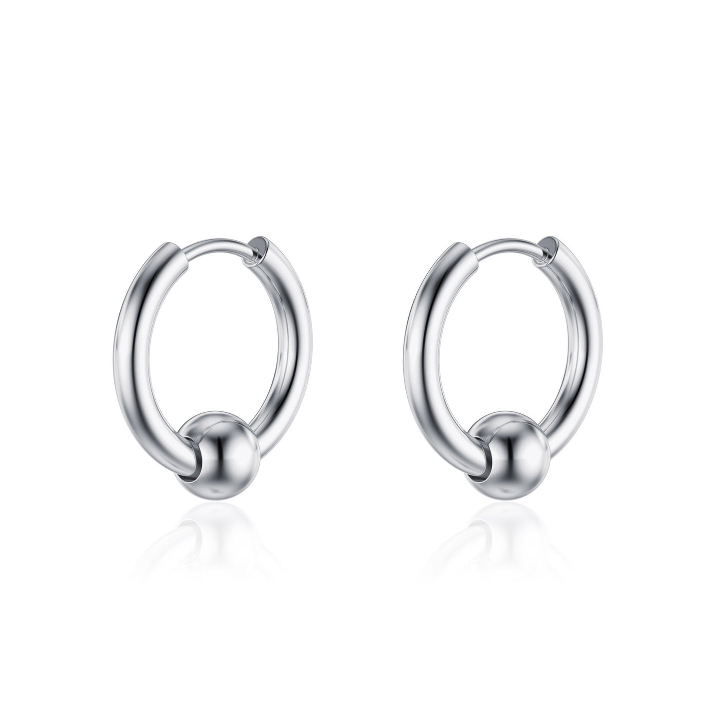 Electroplated Fashion Ear Clips Circle Pointed Cone Bone Earrings