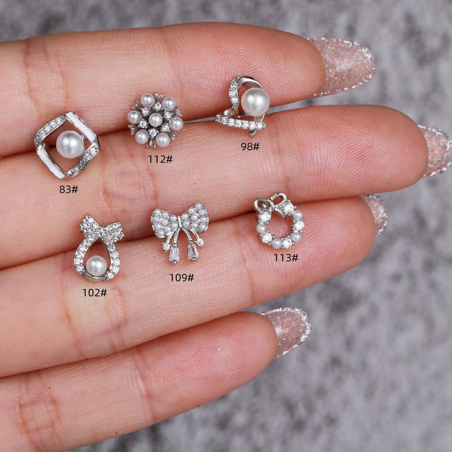 Fashion Trending Color Zircon Elegant Flash Earrings