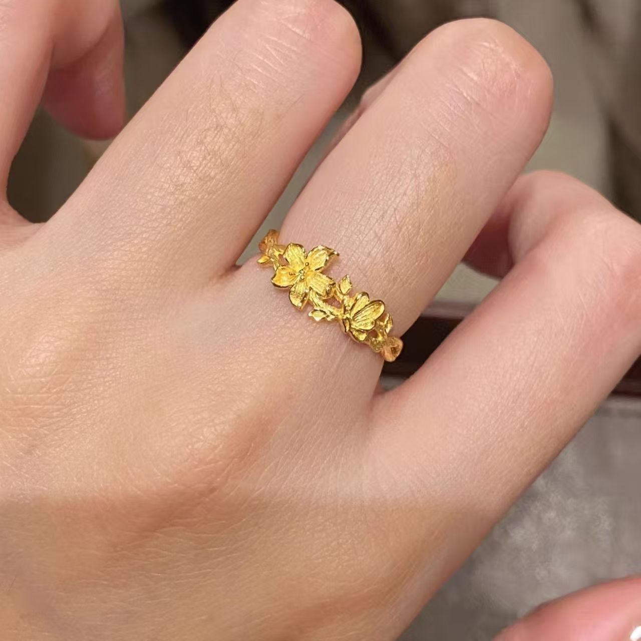 Love Of Butterfly Vintage Gold High-grade Rings