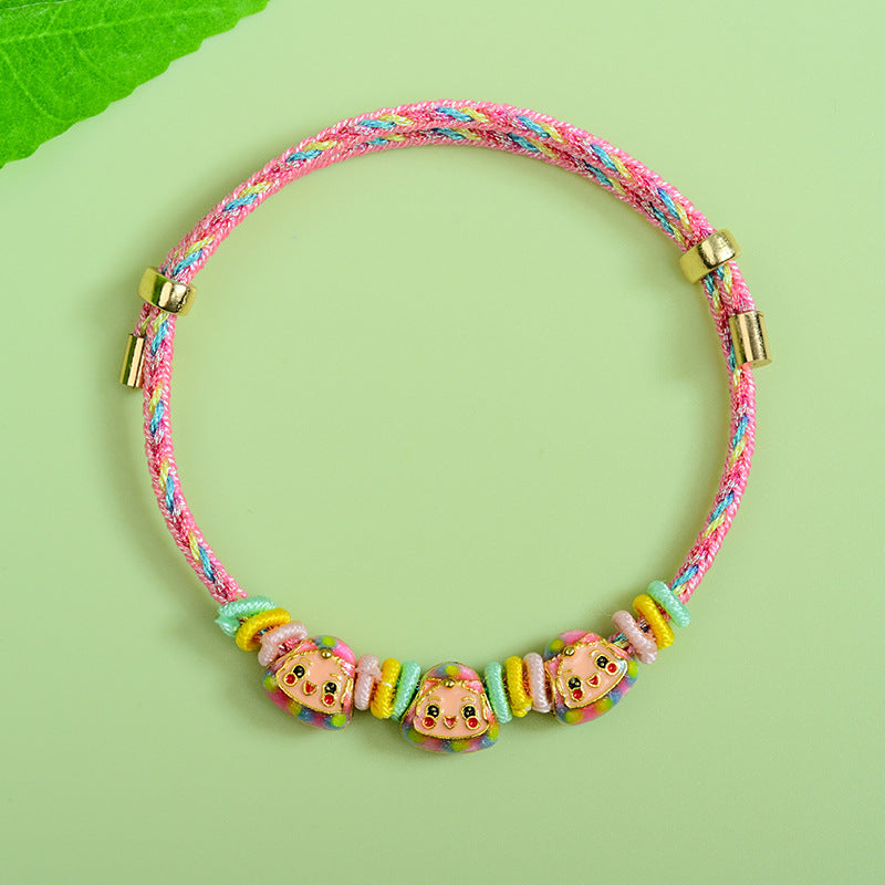 Children's Dragon Boat Festival Colorful Rope Hand-woven Magic Color Treasure Carrying Bracelet