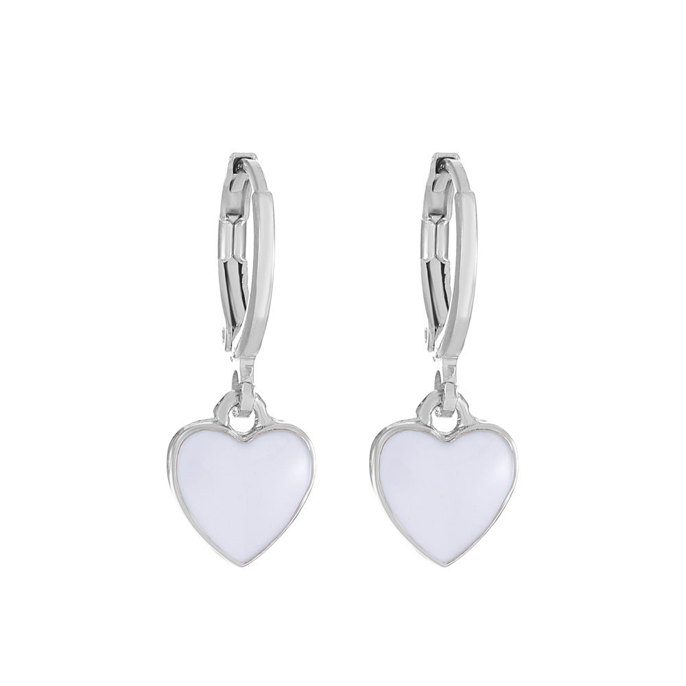 Women's Colorful Oil Shaped Fashion Temperamental Minority Design Geometric Earrings