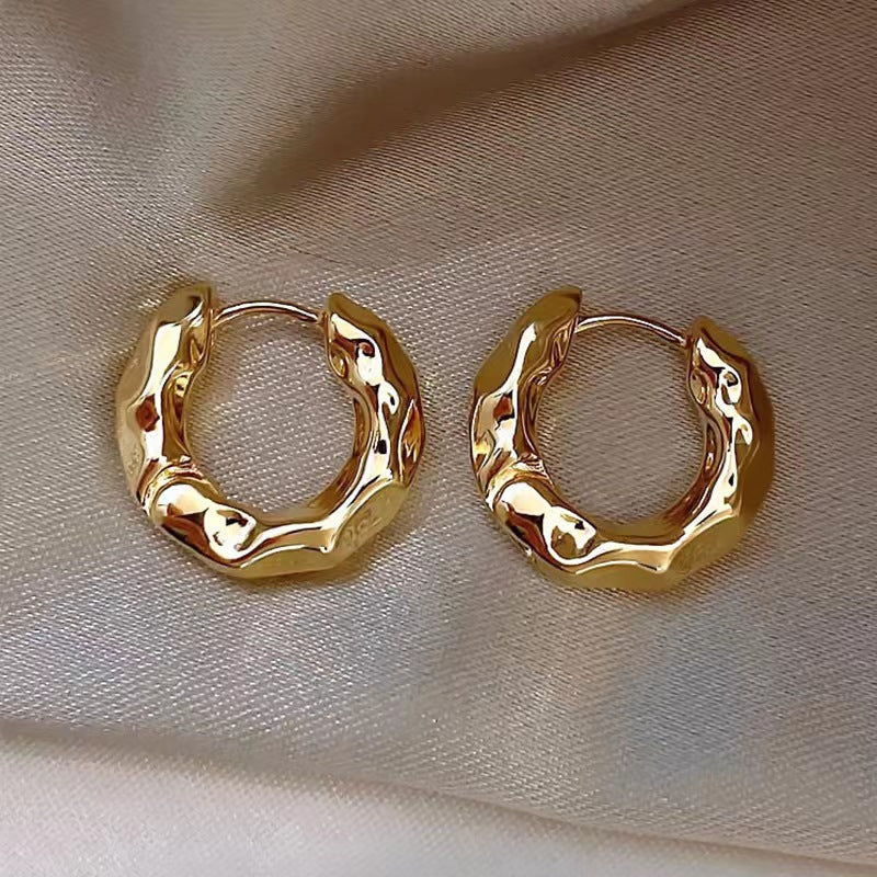 Retro Circle Trendy Light Luxury High-grade Ear Cold Style Earrings