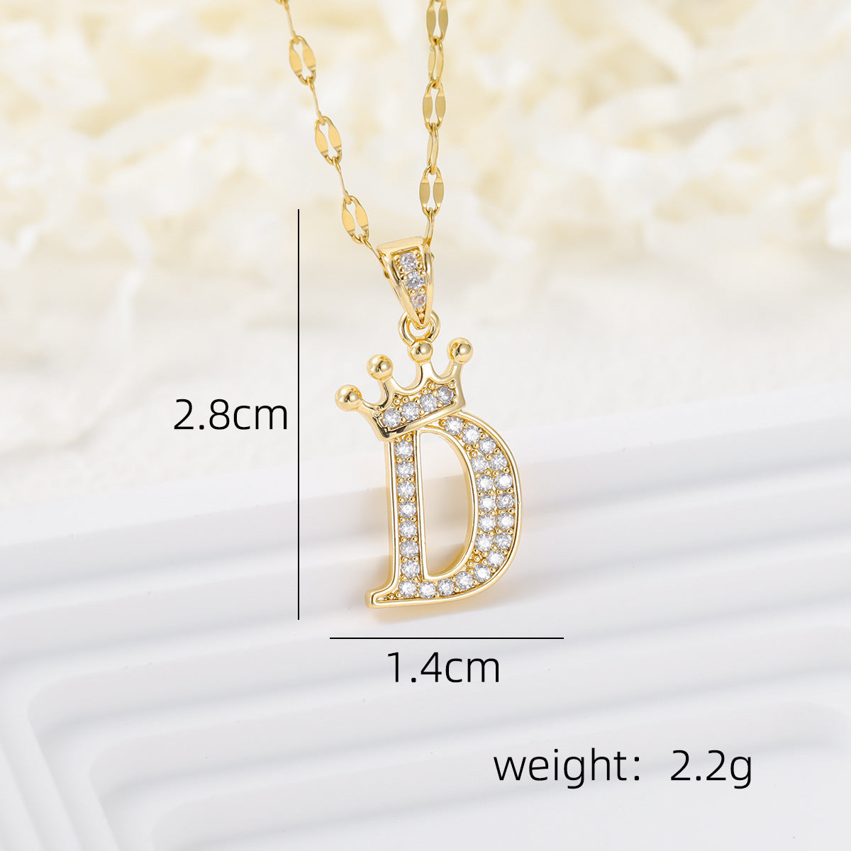 Casual Crown Letters Diamond Fashionable Female Necklace