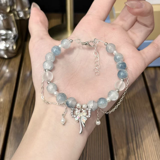 Floral Butterfly Beaded Female Summer Niche Design Sweet Super Fairy Bracelets