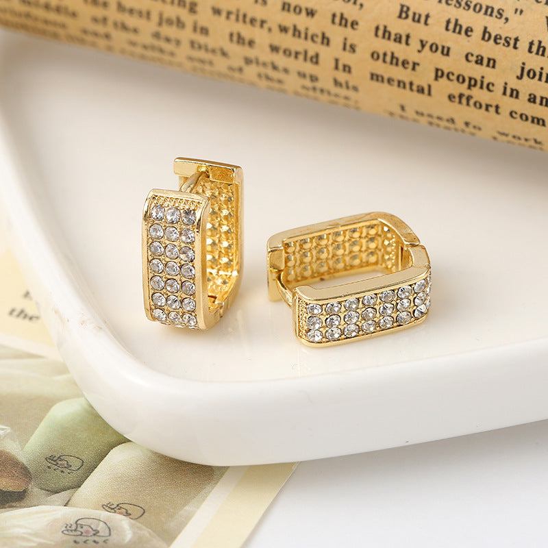 Fashion Light Luxury Personality Trendy Simple Stud Earrings