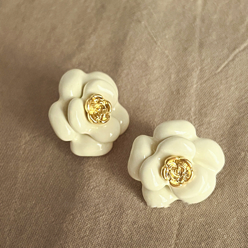 Pearl Flower Tassel Niche Temperament Atmosphere Affordable Earrings