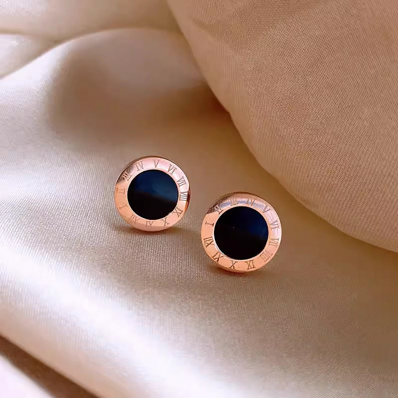 Quality Sier Korean Style Simple Light Stud Earrings