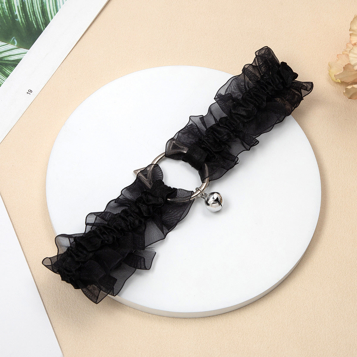 Women's Lolita Bell Kitty Lace Neckline Decoration Collar