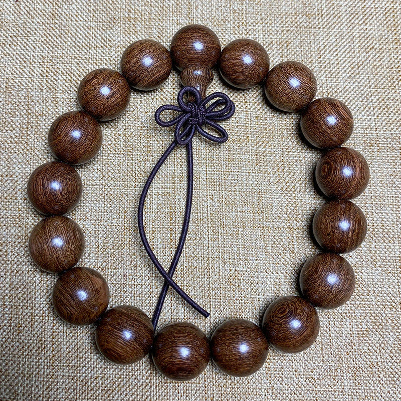 Women's & Men's Gold Sandalwood For Beads In Large Bracelet
