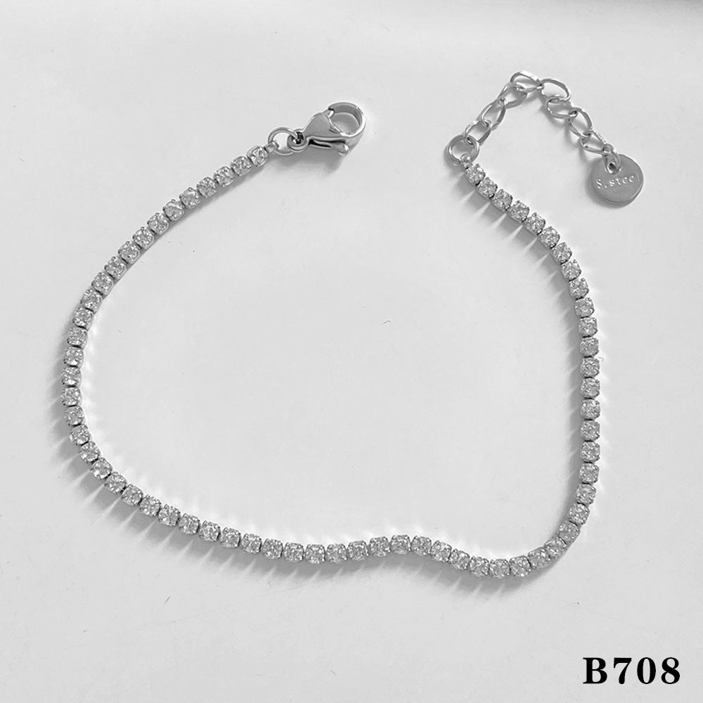 Women's Heart Suit Stainless Steel Design Simple Bracelets