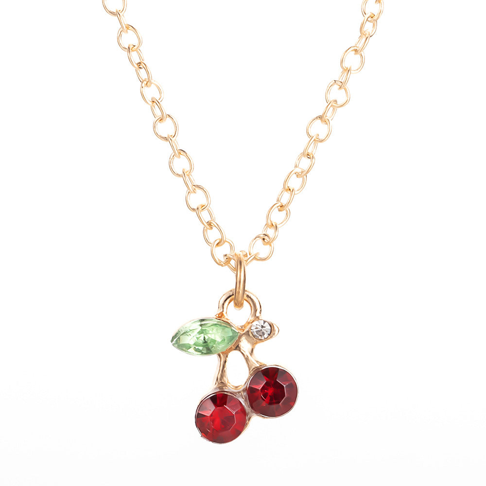 Jewelry Cute Fashion Spot Drill Red Necklaces