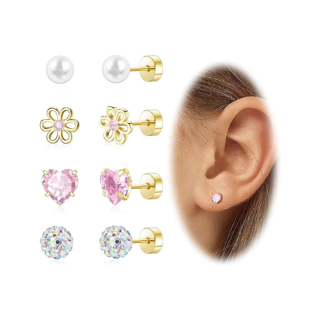Back Stainless Steel Ear Bone Nail Fresh Rings