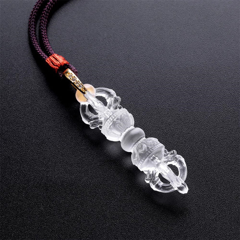 Women's & Men's Stone Diamond Monster Subduing Club Couple Necklace