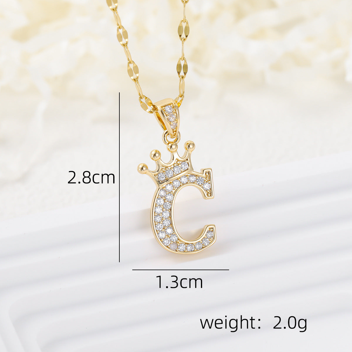 Casual Crown Letters Diamond Fashionable Female Necklace