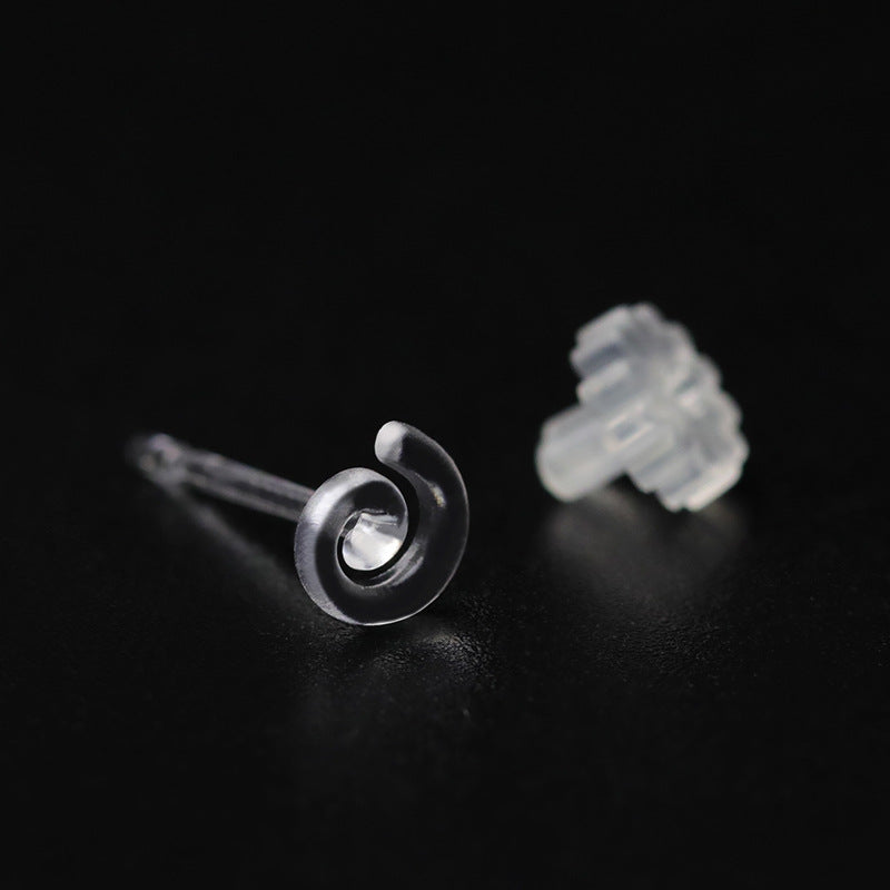 Resin Ear Stick Personality Simple Plastic Auricular Needle Raise Stud Earrings