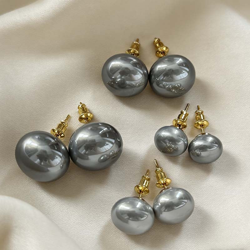 Women's Steamed Bread Aurora Gray Pearl For Light Luxury Temperament High-grade Rings