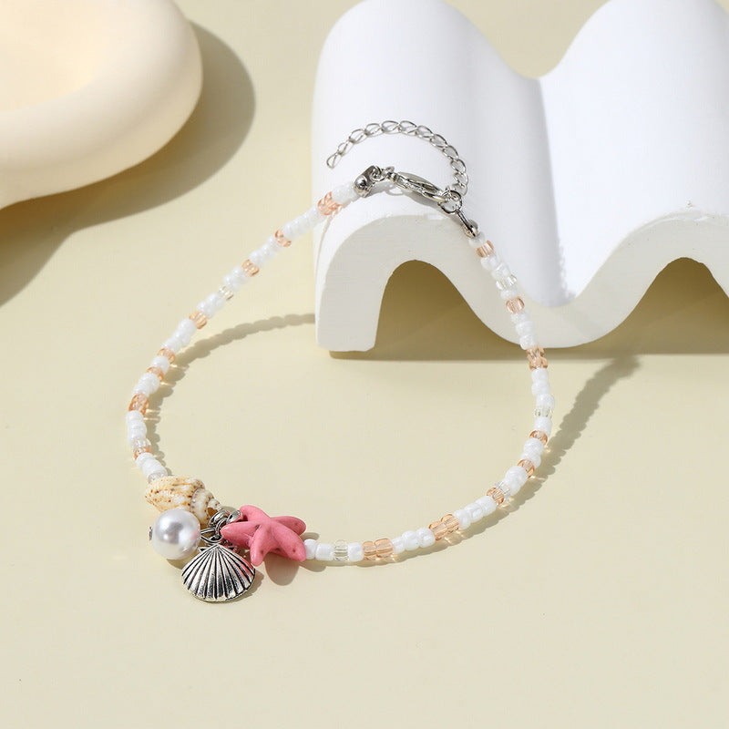 Beach Foot Ornaments Fashion Conch Bead Bracelets