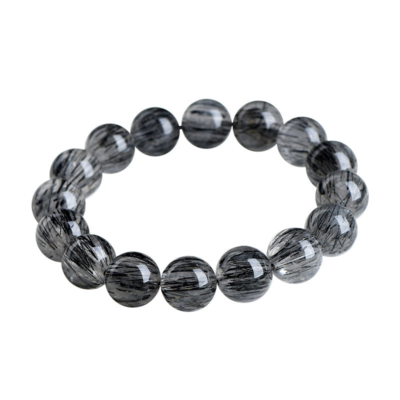 Crystal Natural Black Hair Ball Scattered Bracelets