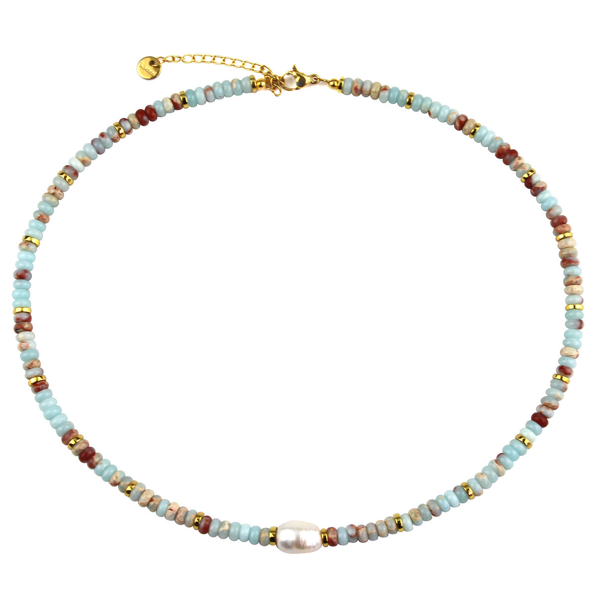 Women's Fashion Stone Light Luxury High-grade Freshwater Pearl Titanium Necklace