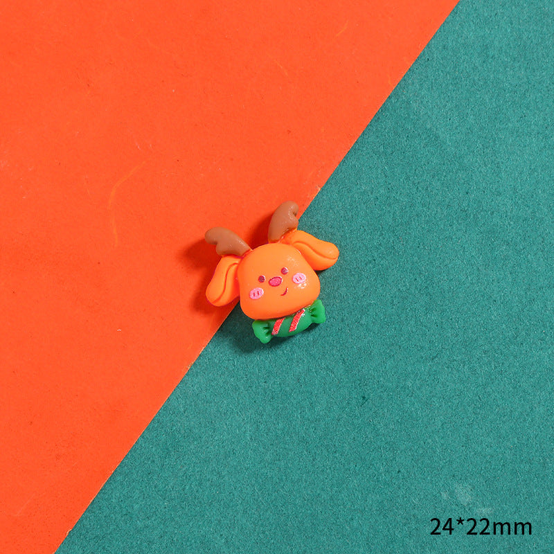 Cartoon Christmas Series Resin Cream Glue Jewelry Accessories