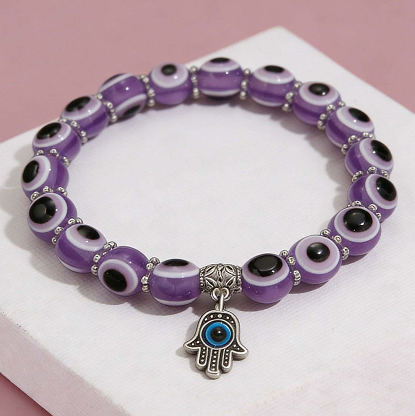 Fatima Hand Turkish Evil Blue Eyes Bracelet