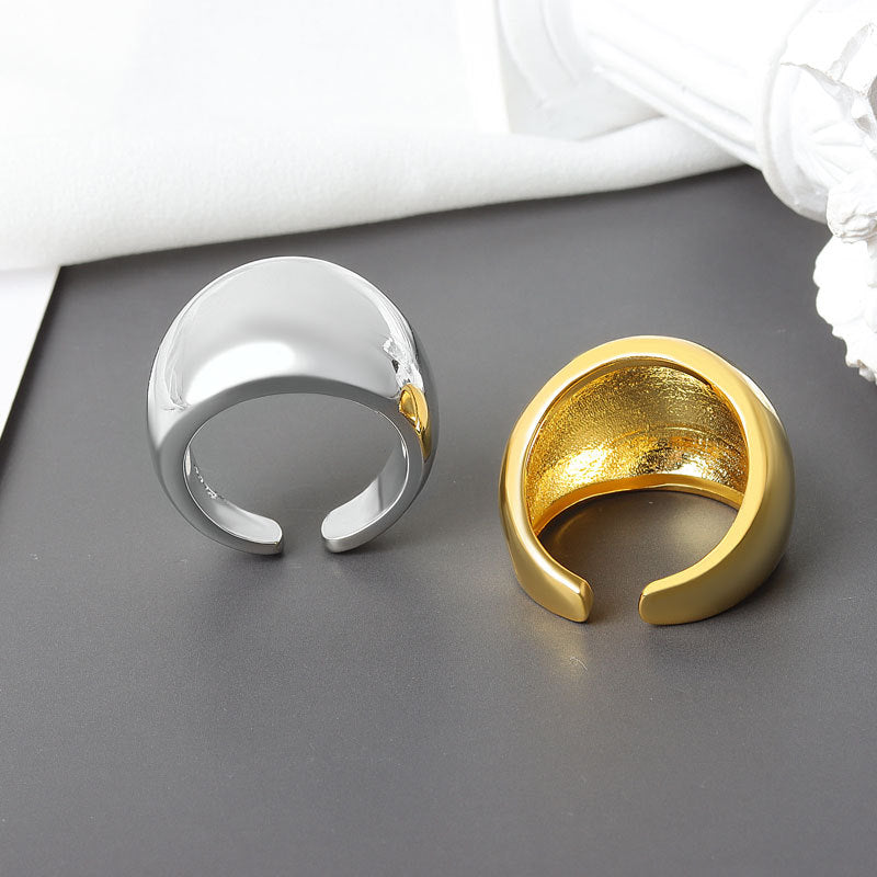 Women's Style Goose Egg Levitated Exaggerated Design Open For Rings