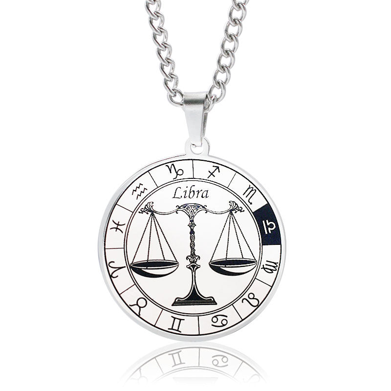 Men's Constellation Titanium Steel Power Style Personalized Necklaces